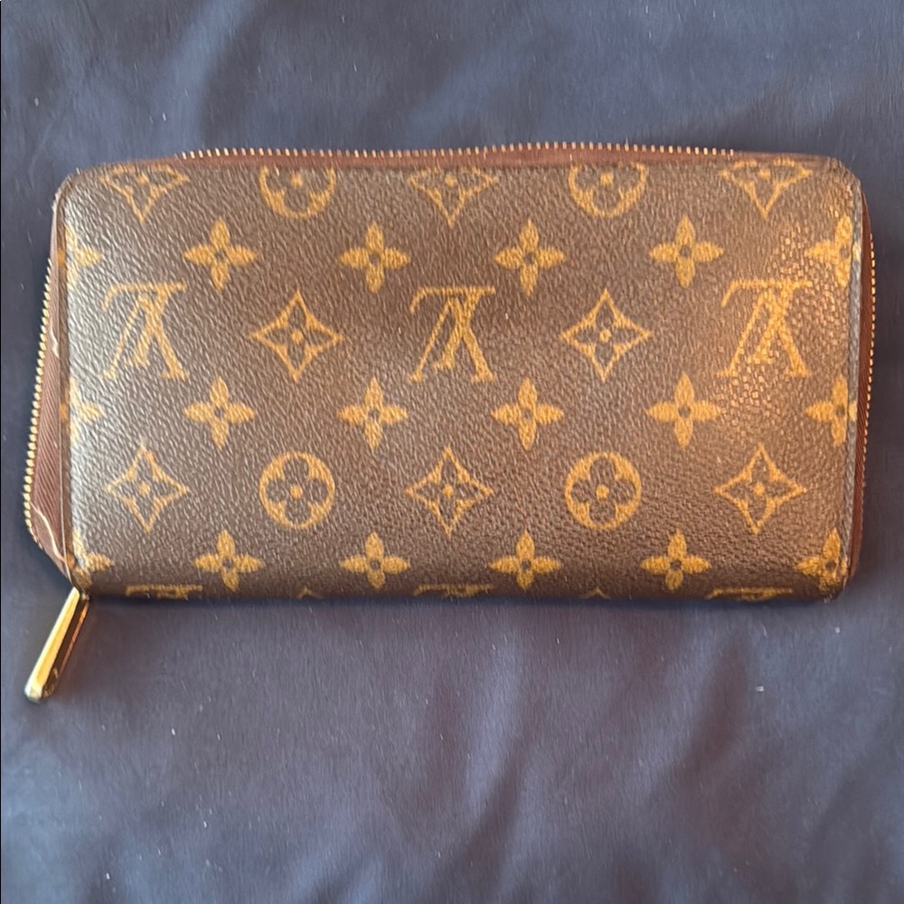 Louis Vuitton Brown and Gold Monogram Wallet